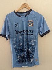 Hummel Coventry City 2020 2021 Home Football Shirt Soccer Jersey Men Size Small