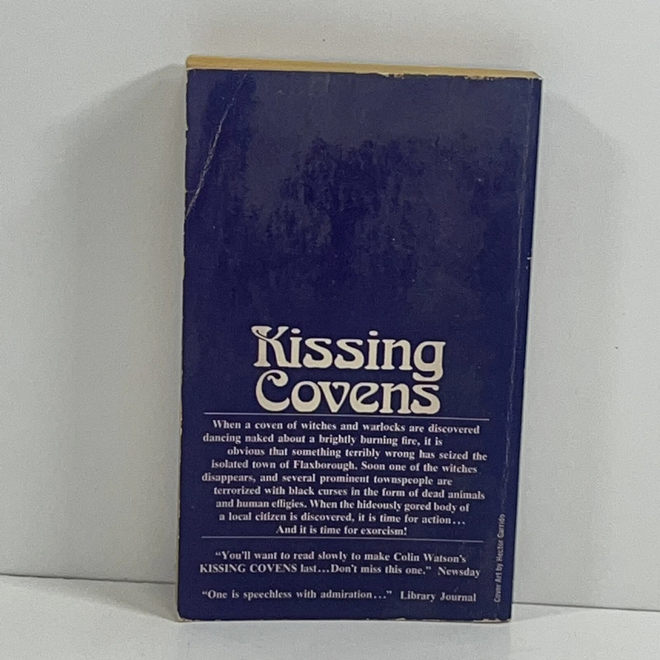 KISSING COVENS BY COLIN WATSON 1974 PAPERBACK 1ST HORROR - Image 2 of 4