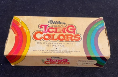 Vintage Wilton Icing Colors - Set of 8