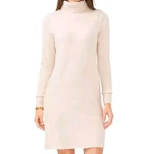 Vince Camuto Women's Large Turtle Neck Sweater Dress Long Sleeve Heathered Beige