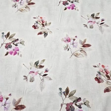 Jasmine's Garden BTY P&B Textiles Floral on Pale Blue Stripe