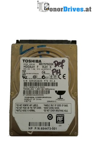 Toshiba - HDD2L01 - 750 GB  - SATA  - Pcb. G002825A Rev.*