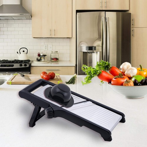 Mandolina para cocina, cortadora ajustable de acero inoxidable para alimentos, v - Imagen 2 de 6