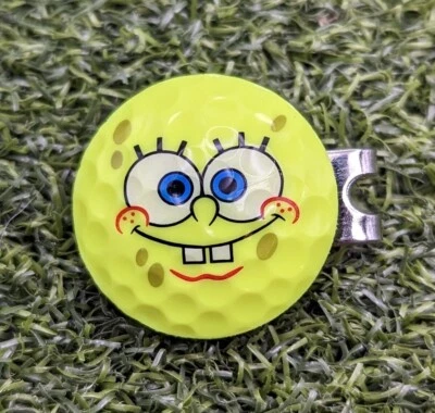 SpongeBob Wilson Real Golf Ball Marker With Magnetic Hat Clip