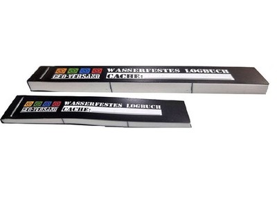 10 x wasserfestes Petling XL Logbuch Logbücher Geocaching XXL Petling 13 cm