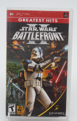Star Wars Battlefront 2 GHits (PSP, 2006) Complete w/ Manual - Untested