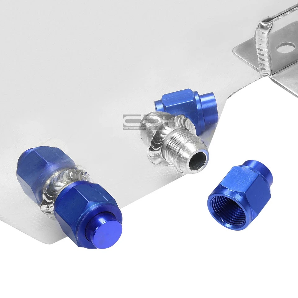 Tanque de pila de combustible Race Drift de aluminio pulido ligero de 20 galones + remitente de nivel Foto 4 de 4