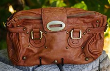 VINTAGE Genuine Leather Verra Pelle HANDBAG Made in Italy AS IS 