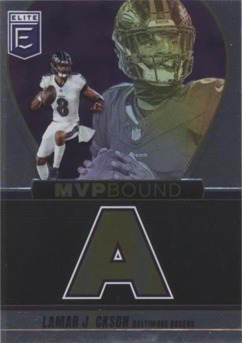 2025 Panini Donruss Elite Lamar Jackson Numbers Game Jersey /599