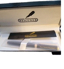 BEILUNER Luxury Ballpoint Pen Black Metal With 24K Gold Trim *NEW IN BOX* Gift