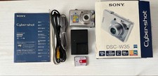 SONY Cyber-shot DSC-W35 Silver Tested Working With Accessories From Japan