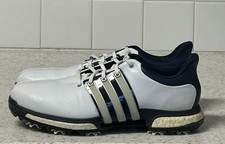 Adidas Tour 360 Boost Men's 9.5 Golf Shoes White Soft Spikes Waterproof Q44822