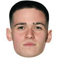 Max Mills (Buzz Cut) Celebrity Mask, Flat Card Face, Fancy Dress Mask