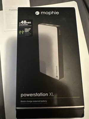 Mophie Powerstation 10000mAh 20W USB-C PD 2x USB-A Black Fast Charge Compact