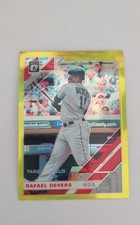 2019 Panini Donruss Optic - Rafael Devers #128 Lime Green Prizm