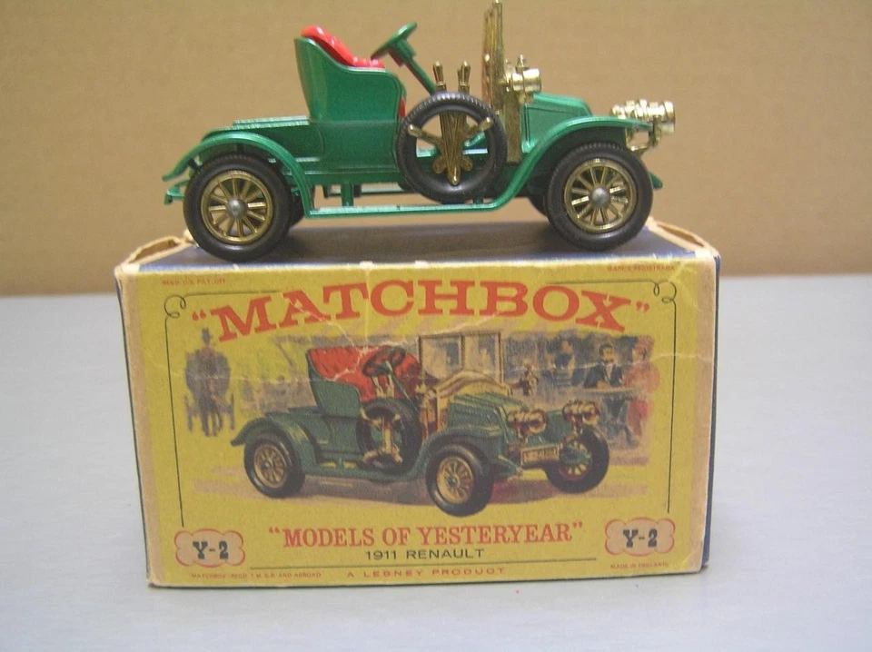 Matchbox Models of Yesteryear Y2 1911 Renault Made in England by Lesney NMIB+ - Image 2 of 4
