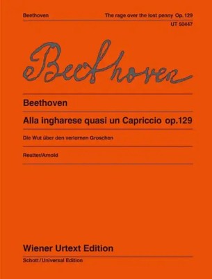 Die Wut über den verlorenen Groschen. op. 129. Klavier. | Jochen Reutter | 24 S.