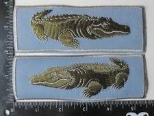 1960s Pair US NAVY ALLIGATOR LIBERTY CUFF PATCHES Original Vietnam War Vintage