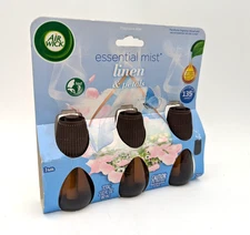 Essential Mist Refill 3ct Linen & Petals Home Office Air Freshener Essential Oil