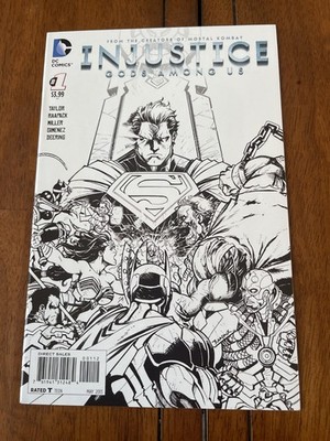 INJUSTICE GODS AMONG US 1 VARIANT 2ND PRINT DC COMICS 2013