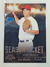 Mike Trout 2011 Playoff Contenders #17 Season Ticket Rated Rookie RC card Angels