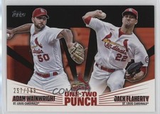 2023 Topps Series 1 One-Two Punch Black /299 Adam Wainwright Jack Flaherty 0c4l