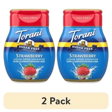 Sugar Free Liquid Drink Enhancer Drops Strawberry Flavor 2 Pack 1.62 fl oz