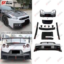 Front Rear Bumper Spoiler Wing Half Carbon Body Kits Fits Nissan Gtr R35 09-2024 Front Rear Bumper Spoiler Wing Half Carbon Body Kits Fits Nissan Gtr R35 09-2024