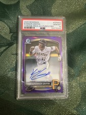 2025 Bowman - Konnor Griffin #CPA-KG Purple Refractor /250 (AU, RC)