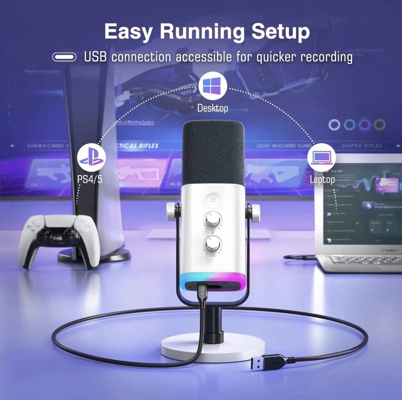 FIFINE Gaming Microphone AM8 XLR/USB Dynamic Gaming Streaming | UK Dispatch