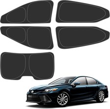 Rear Side Window Sun Shade for Silver Black-Fit 2018-2024 Toyota Camry