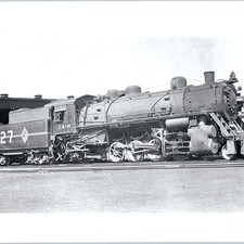 1949 Taylorville, IL Chicago & Illinois Midland Railway #527 2-8-2 Lokomotive 8U