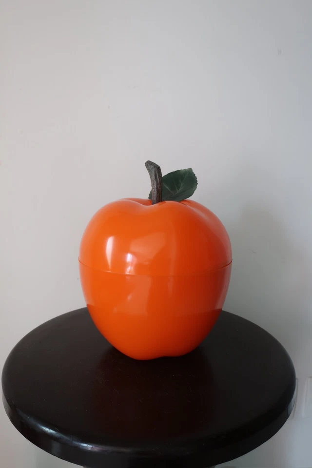 Seau à glaçons, glace, vintage pomme orange pop, années 70 - Photo 1/4