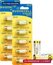 A23 23A 12 Volt Battery 10-Pack , MN21/23 12V Alkaline Battery