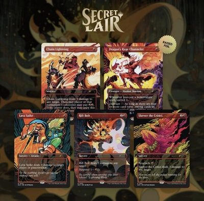 #ad #ad MTG Secret Lair Everything is On Fire Raised Foil Edition $68.00