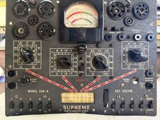Vintage Supreme Instruments 599-a Vacuum Tube Tester Untested