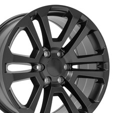 20x9 Wheel Fits Chevrolet Silverado Sierra Satin Blk Ck158 Gmc Truck Rim 4741