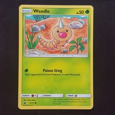 Weedle 1/111💯MINT💯Crimson Invasion Pokemon Card TCG