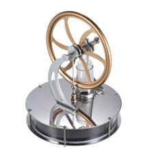 DIY Low Temperature Stirling Engine Motor Steam Heat Stainless steel Model