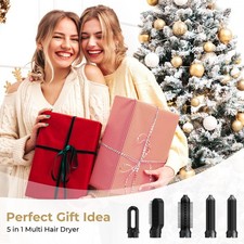 Hair Dryer Brush 5 in 1, Negative Ion Blow Dryer Brush Set Upgrade Hot Air Brush