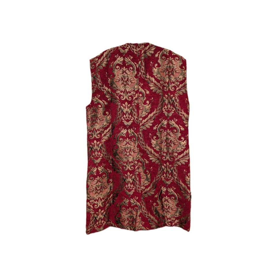 Chaleco Pirata Borde Brocado y Encaje con Botones de Perla y Borde de Encaje Negro Foto 4 de 4