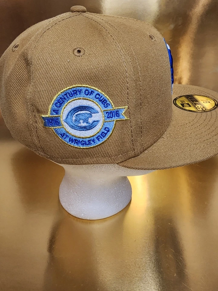 Chicago Cubs New Era MLB 100 Years Wrigley Field Patch Fitted Hat Size 6 7/8 - Image 3 of 4