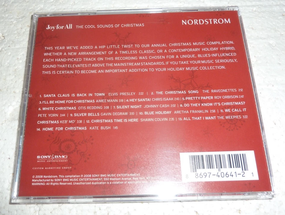 РАДОСТЬ для всех - классные звуки Рождества компакт-диск, Nordstrom Sony BMG S-16 - Изображение 3 из 3