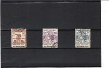 REGNO 1924-PARASTATALI-3 VALORI SERIE ASS.NAZ.MUT.INV.GUERRA ROMA-SPED. GRATUITA