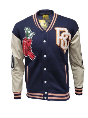 RICH CYCLE BRONX REBELS VARSITY JACKET SIZE MEDIUM -  NEW WITH TAGS