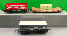 HORNBY OO R1173 RAKE GWR WAGONS 8 PLANK LAUGHARNE - LOWMAC - GWR TOAD GLOUCESTER