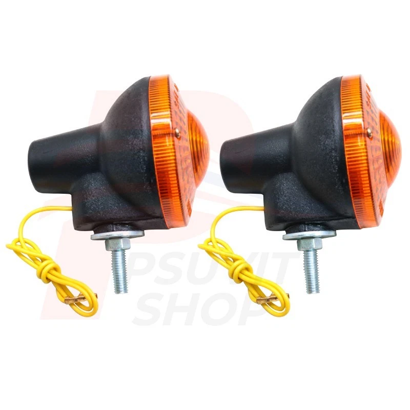 Indicador de luz de señal de giro lateral para YAMAHA DT100 DT125 DT175 DT400 (1 par) Foto 4 de 4