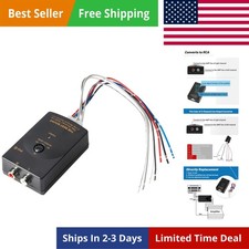 Car Audio Speaker Wire to RCA Line Output Converter, 2-Channel High to Low RC...