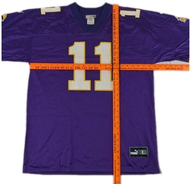 Camiseta Daunte Culpepper Minnesota Vikings Puma #11 púrpura L grande vintage años 00 Foto 4 de 4