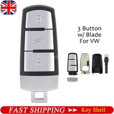 3 Button Remote Key Fob Case Shell For VW Volkswagen Passat CC B6 B7 3C Magotan